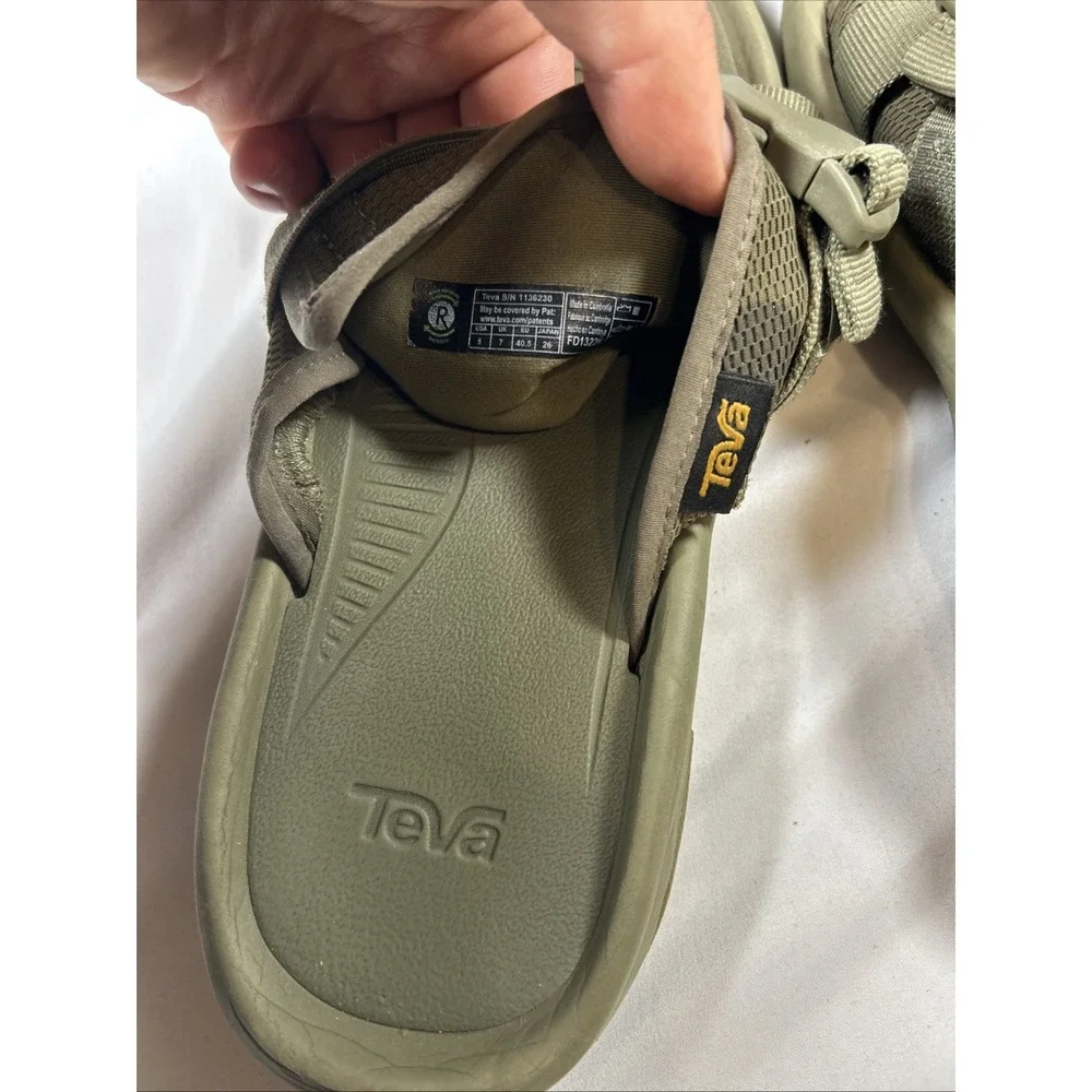 Teva Hurricane Verge Slide Men's Olive Sandals US 8 UK 7 No Box Used